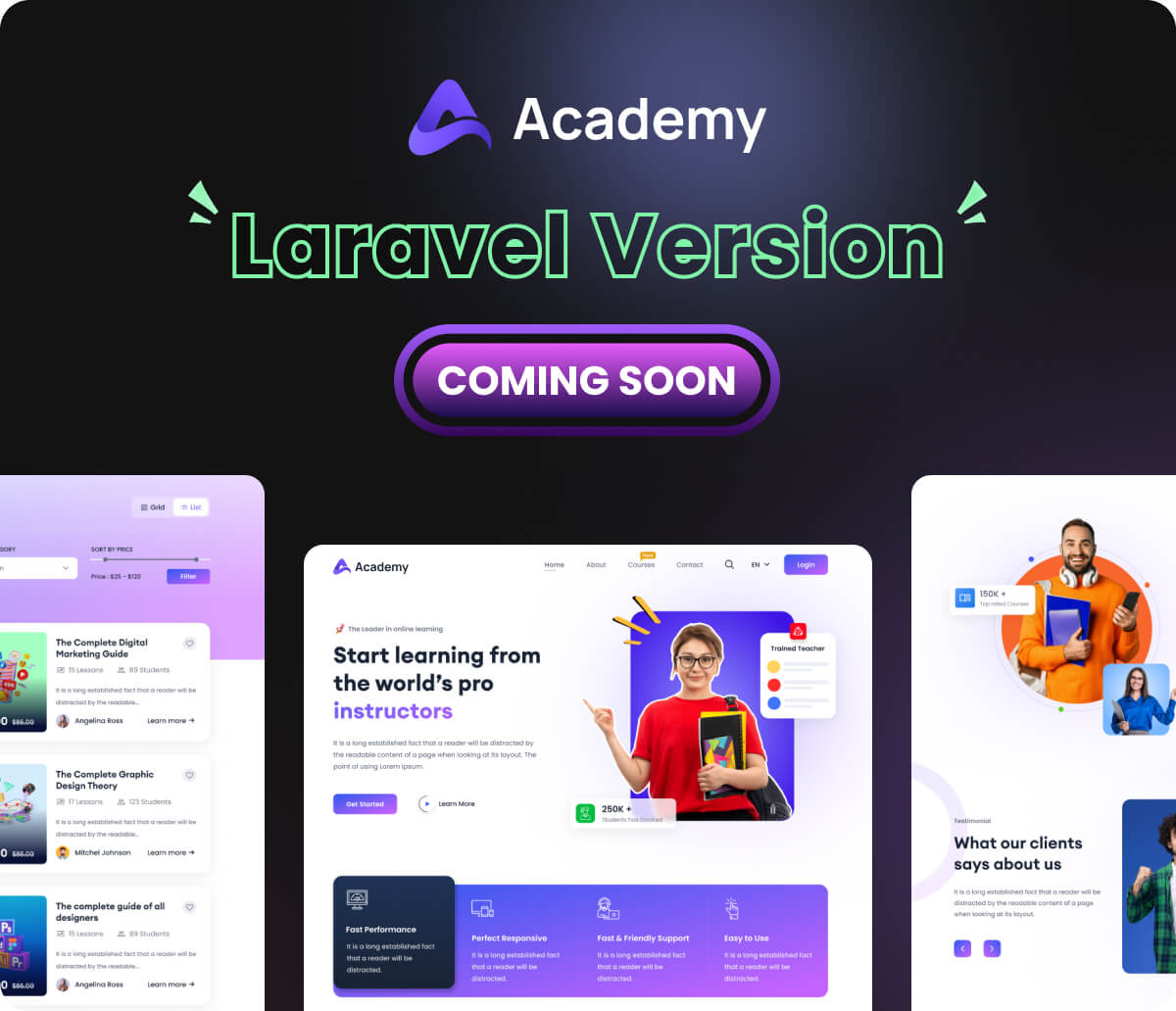 Academy LMS - Learning Management System - 1