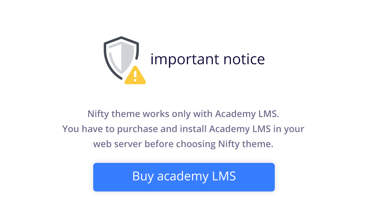 Nifty - Academy LMS Theme - 2