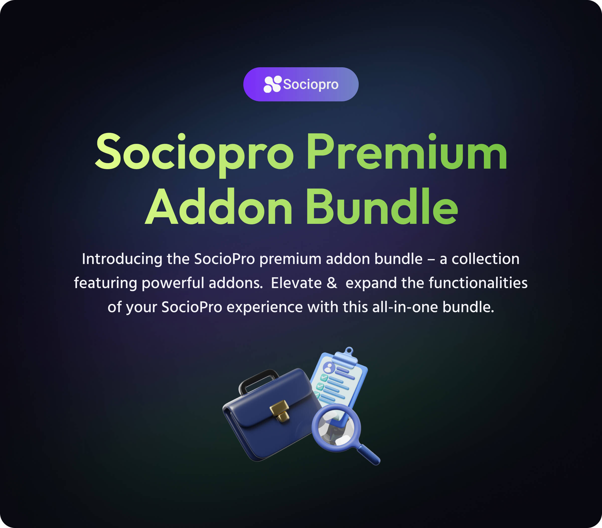 Premium Addon Bundle for Sociopro - 1